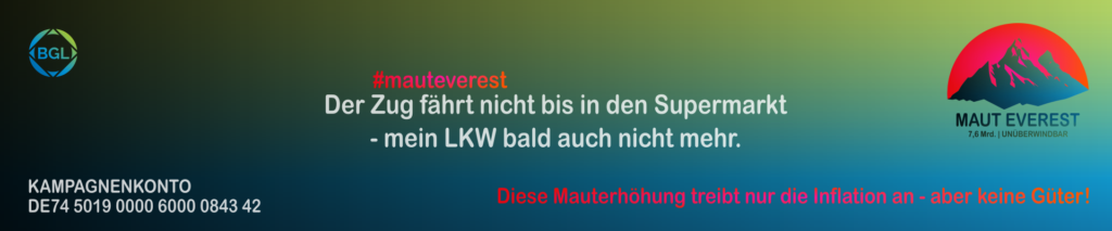 BGL_ Maut Everest_ Kampagne_Verband Webseite Aneige_Supermarkt Slogan_Berg Logo
